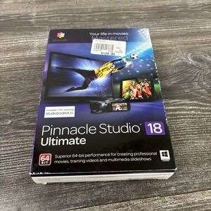 Pinnacle Studio 18 Ultimate - 64 Bit, New Retail Box